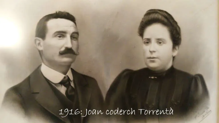 Joan Coderch Torrentà i la seva esposa, retrat de 1916