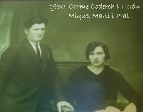 Carme Coderch i Turón amb Miquel Martí i Prat, cap al 1930