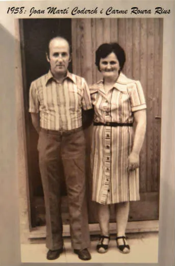 Joan Martí Coderch i Carme Roura Rius, retrat de 1958